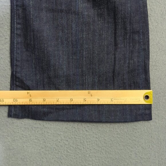 7 For All Mankind Jeans Women's 27 Blue Dojo Wide Leg Flare Denim - Picture 8 of 12